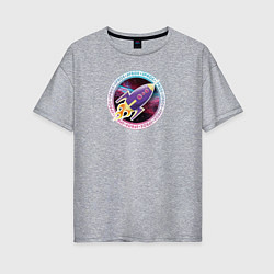 Женская футболка оверсайз SPACE ROCKET