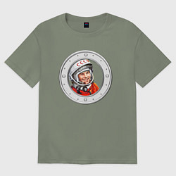 Женская футболка оверсайз Гагарин ?? 1