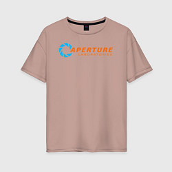 Женская футболка оверсайз Aperture Laboratorie