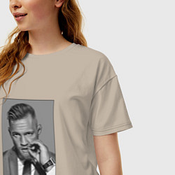 Футболка оверсайз женская Conor McGregor, цвет: миндальный — фото 2