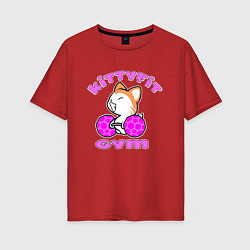 Женская футболка оверсайз Kittyfit Gym