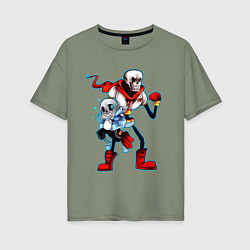 Женская футболка оверсайз UNDERTALE