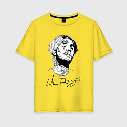 Женская футболка оверсайз LIL PEEP