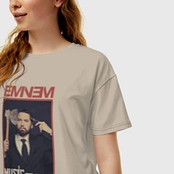 Футболка оверсайз женская Eminem MTBMB, цвет: миндальный — фото 2