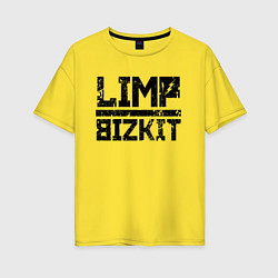 Футболка оверсайз женская LIMP BIZKIT, цвет: желтый
