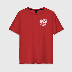 Женская футболка оверсайз Боевое самбо с гербом
