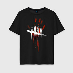 Футболка оверсайз женская Dead by Daylight, цвет: черный