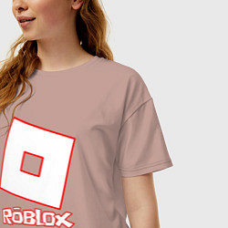 Футболка оверсайз женская ROBLOX, цвет: пыльно-розовый — фото 2