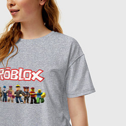 Футболка оверсайз женская ROBLOX, цвет: меланж — фото 2