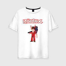 Футболка оверсайз женская ROBLOX, цвет: белый