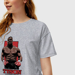 Футболка оверсайз женская Tyson, цвет: меланж — фото 2