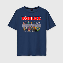 Футболка оверсайз женская ROBLOX, цвет: тёмно-синий