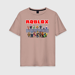 Футболка оверсайз женская ROBLOX, цвет: пыльно-розовый