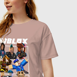 Футболка оверсайз женская ROBLOX, цвет: пыльно-розовый — фото 2