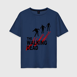 Женская футболка оверсайз The walking dead