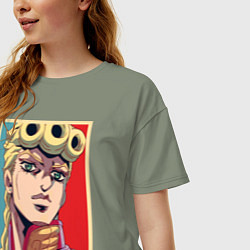 Футболка оверсайз женская Джорно Джованна, цвет: авокадо — фото 2