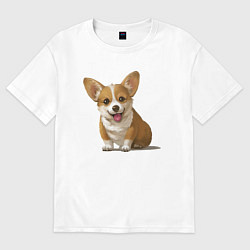 Женская футболка оверсайз КОРГИ