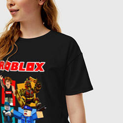 Футболка оверсайз женская ROBLOX, цвет: черный — фото 2