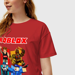 Футболка оверсайз женская ROBLOX, цвет: красный — фото 2