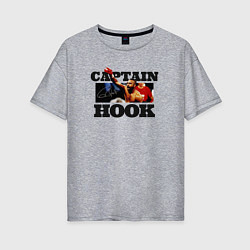 Женская футболка оверсайз Captain Hook