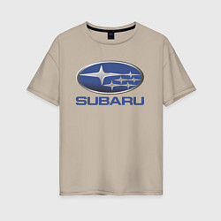 Женская футболка оверсайз SUBARU