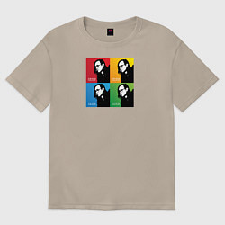 Футболка оверсайз женская Егор Летов, цвет: миндальный