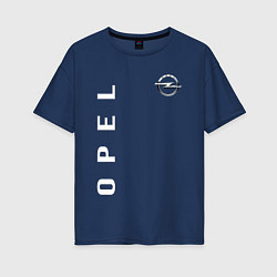 Футболка оверсайз женская Opel, цвет: тёмно-синий