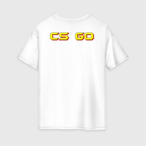 Женская футболка оверсайз AWP killer 2 / Белый – фото 2