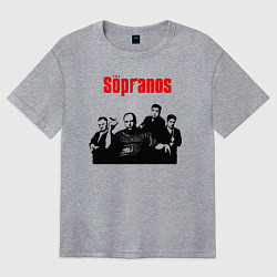 Женская футболка оверсайз Сопрано постер