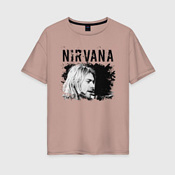 Футболка оверсайз женская NIRVANA, цвет: пыльно-розовый