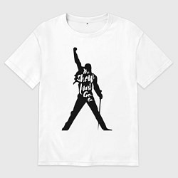 Женская футболка оверсайз Queen - The Show Must Go On