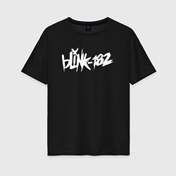 Женская футболка оверсайз Blink 182