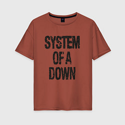 Женская футболка оверсайз System of a down