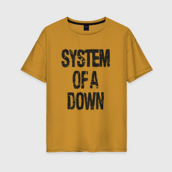 Женская футболка оверсайз System of a down