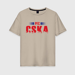 Женская футболка оверсайз ЦСКА Москва