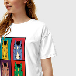 Футболка оверсайз женская BoJack Horseman, цвет: белый — фото 2