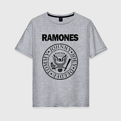 Женская футболка оверсайз RAMONES