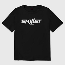 Футболка оверсайз женская Skillet, цвет: черный