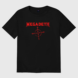 Женская футболка оверсайз Megadeth