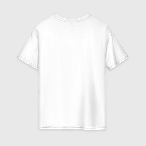 Женская футболка оверсайз МНЕ ЛЕНЬ / Белый – фото 2