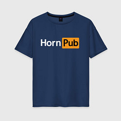 Женская футболка оверсайз HornPub