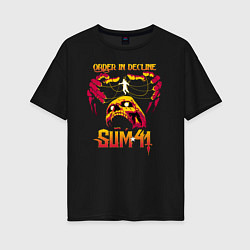 Женская футболка оверсайз Sum 41 Order In Decline