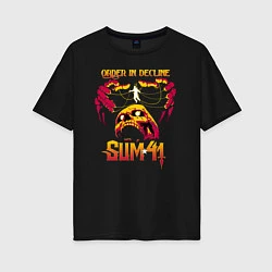 Женская футболка оверсайз Sum 41 Order In Decline