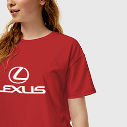 Футболка оверсайз женская LEXUS, цвет: красный — фото 2