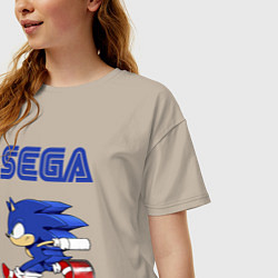 Футболка оверсайз женская SEGA, цвет: миндальный — фото 2