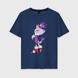 Женская футболка оверсайз SONIC Кошка Блейз