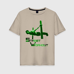 Женская футболка оверсайз Street Workout Ласточка