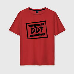Женская футболка оверсайз ДДТ Лого
