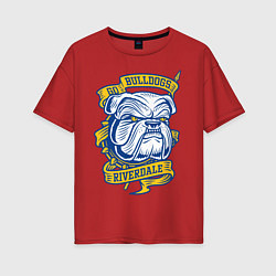 Женская футболка оверсайз GO BULLDOGS