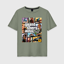 Женская футболка оверсайз GTA5